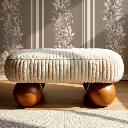 Sarai Wildflower Wide Stripes Clay Wallpaper