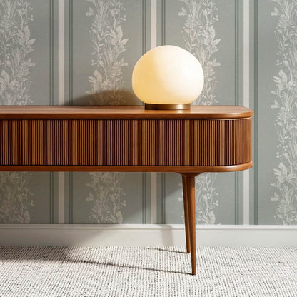 Sarai Wildflower Wide Stripes Sea Glass Wallpaper