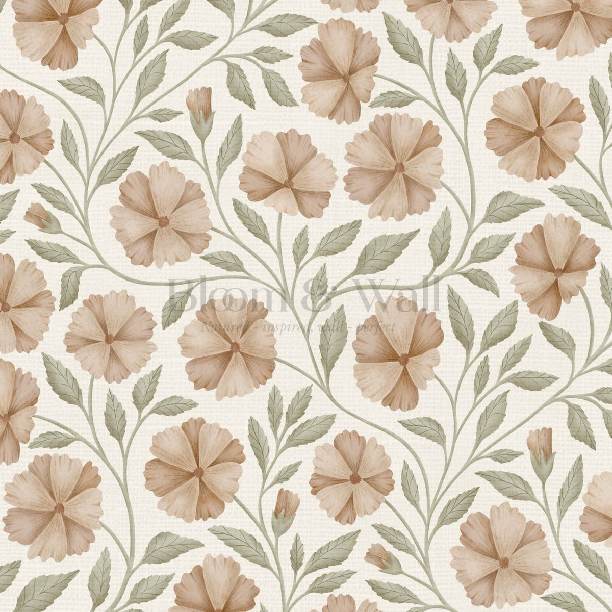 Sarra Cosmos Ivory Almond Wallpaper