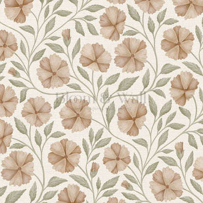 Sarra Cosmos Ivory Almond Wallpaper