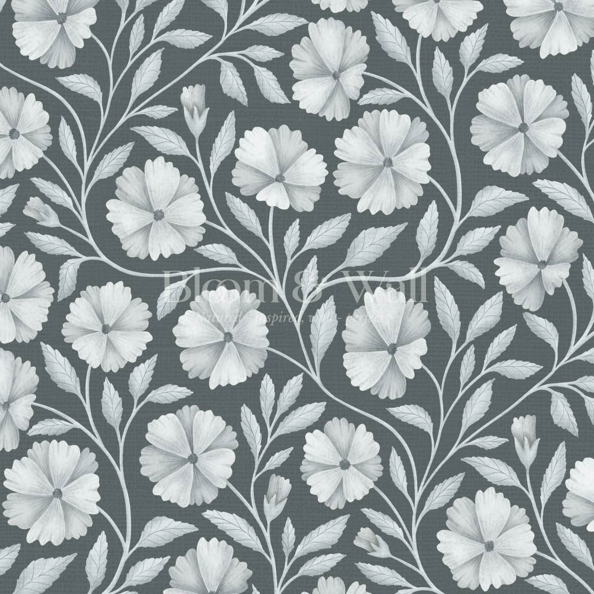 Sarra Cosmos Slate Smoke Wallpaper