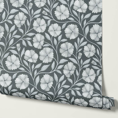 Sarra Cosmos Slate Smoke Wallpaper