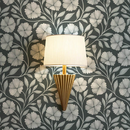 Sarra Cosmos Slate Smoke Wallpaper