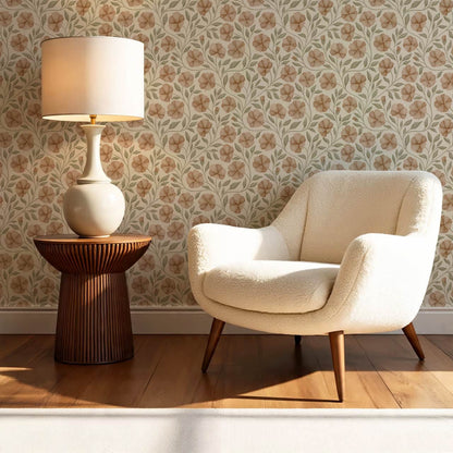 Sarra Cosmos Ivory Almond Wallpaper