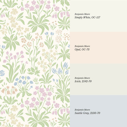 Saylor Millefleur Pastel Wallpaper