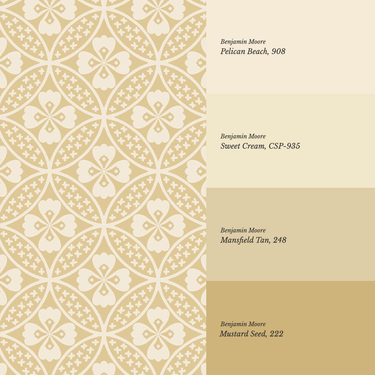 Scarlett Lotus Marigold Wallpaper