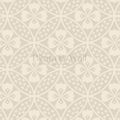 Scarlett Lotus Neutral Wallpaper