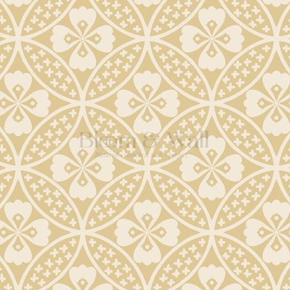 Scarlett Lotus Marigold Wallpaper