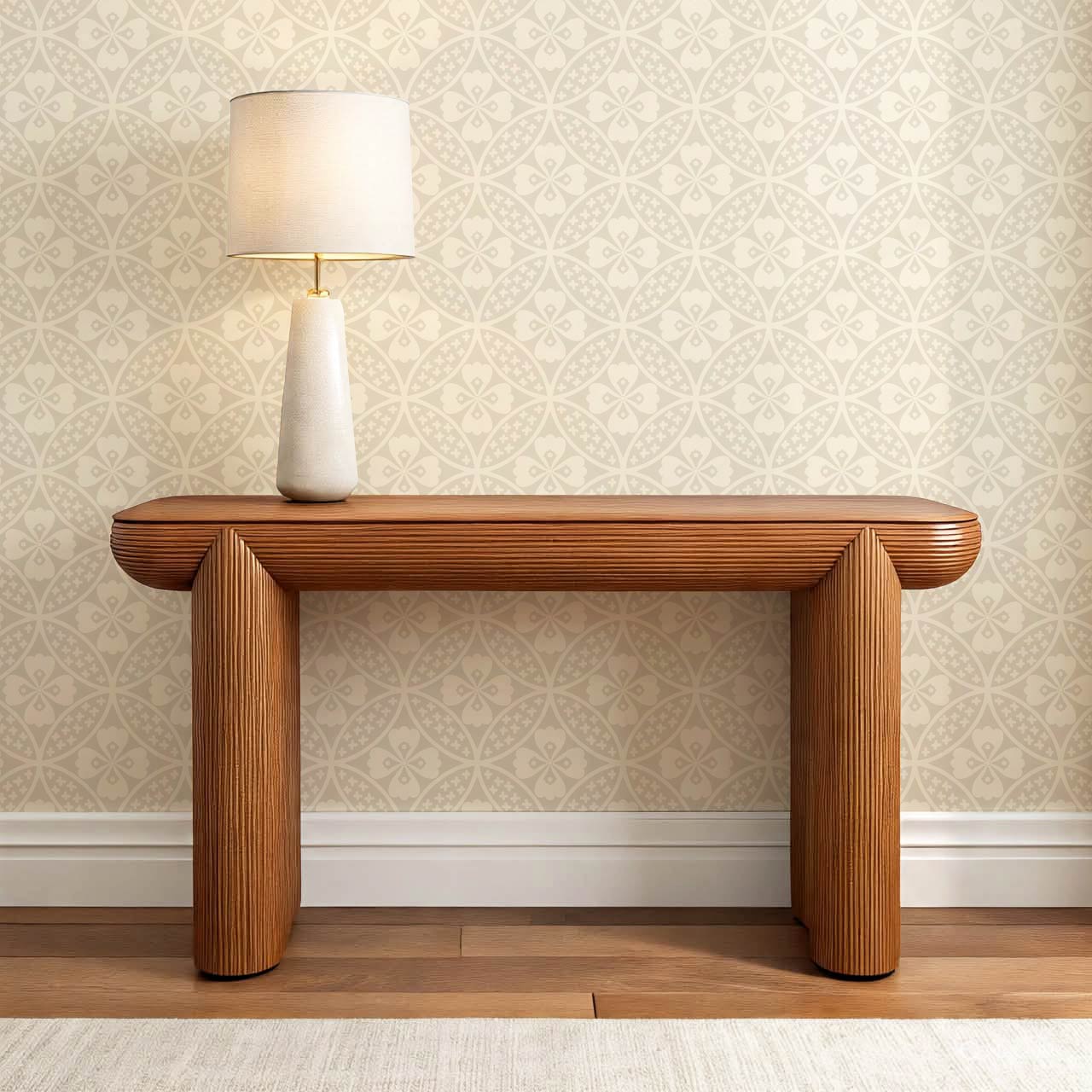 Scarlett Lotus Neutral Wallpaper