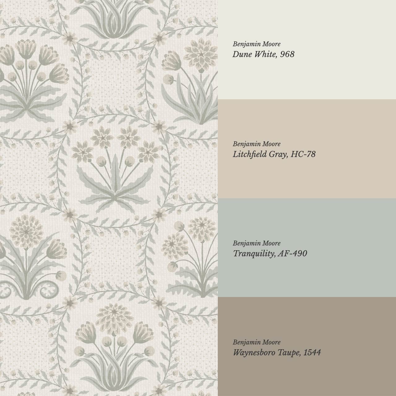 Seila Retro Prairie Check Neutral Ivory Sage Wallpaper