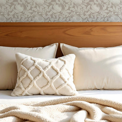 Sela Vintage Grapefruit Taupe Ivory Wallpaper