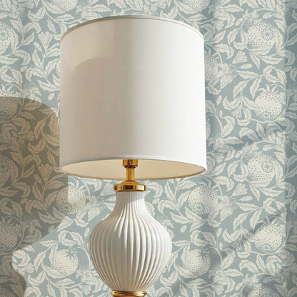 Sela Vintage Grapefruit Sea Glass Ivory Wallpaper