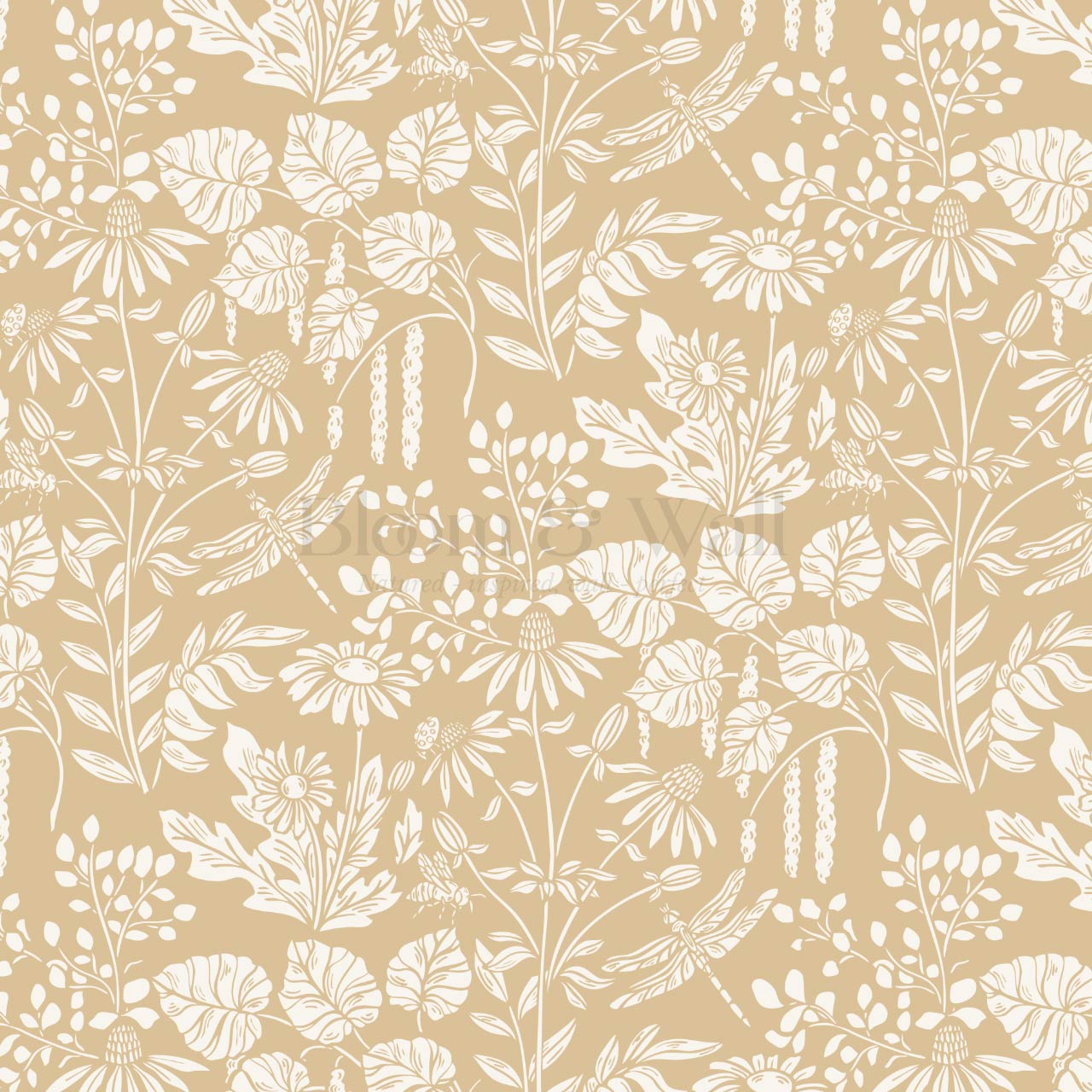 Selah Lake & Meadow Golden Wallpaper