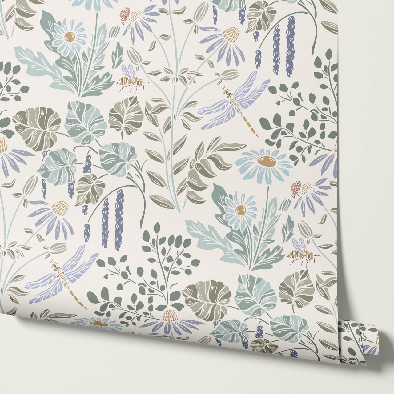 Selah Lake & Meadow Sky Cream Wallpaper