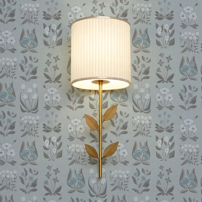 Selena Millefleur in Columns Blue Mist Wallpaper