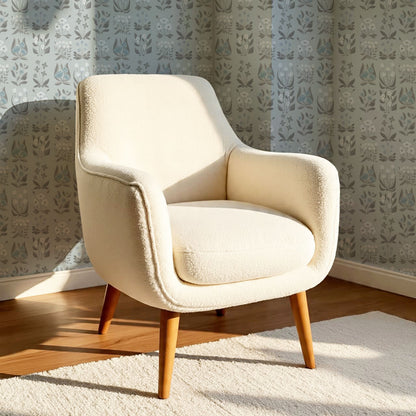 Selena Millefleur in Columns Blue Mist Wallpaper