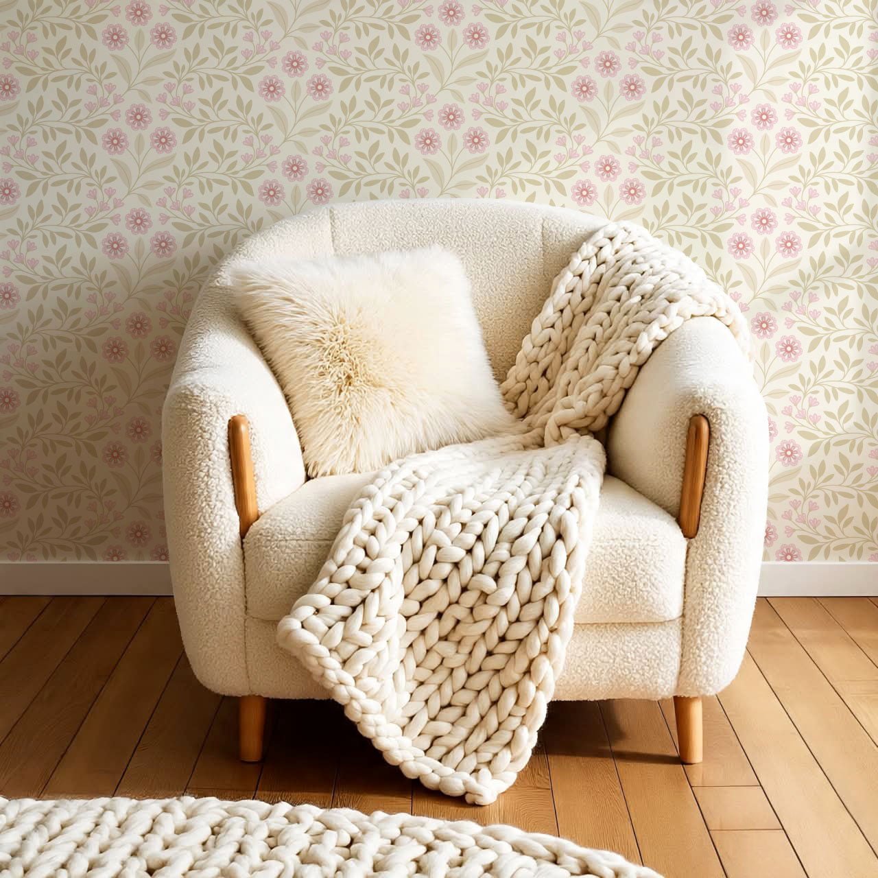 Selina Pastel Reverie Pink Wallpaper