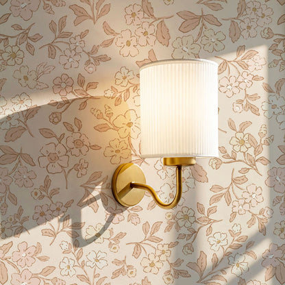 Serena Delicate Flowers Blush Wallpaper