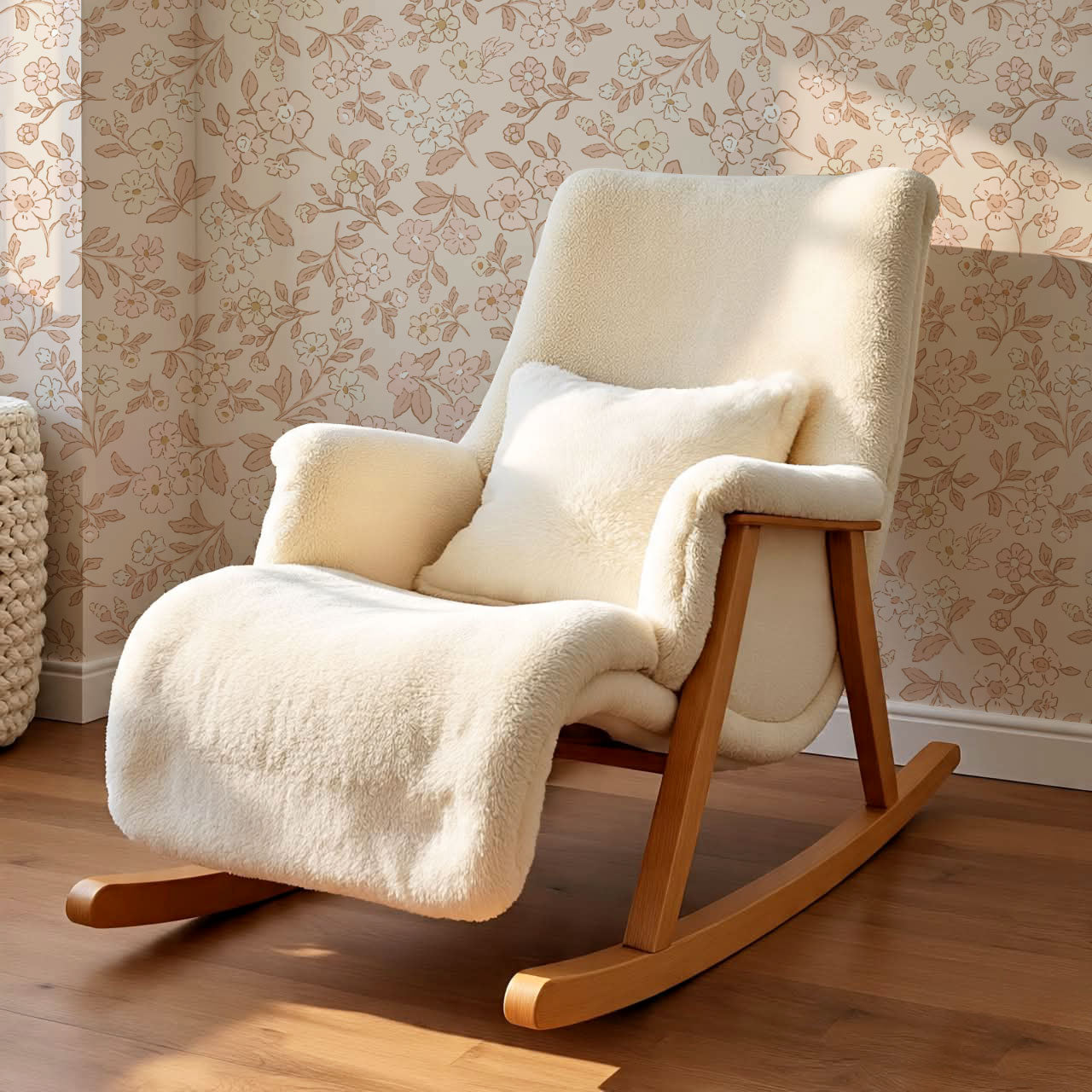 Serena Delicate Flowers Blush Wallpaper