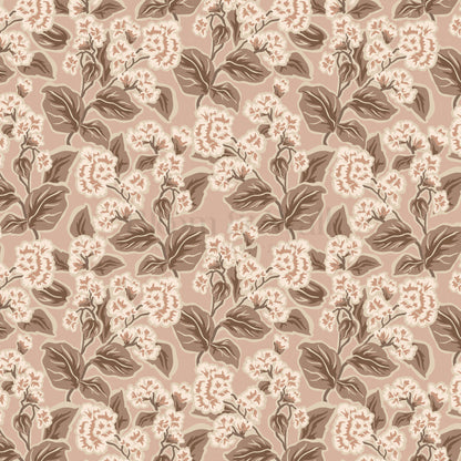 Shelby Retro Florals Mauve Brown Wallpaper