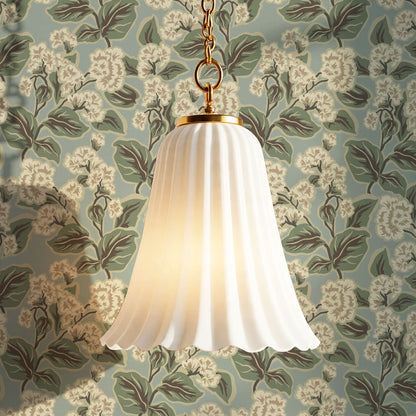 Shelby Retro Florals Vintage Blue Wallpaper