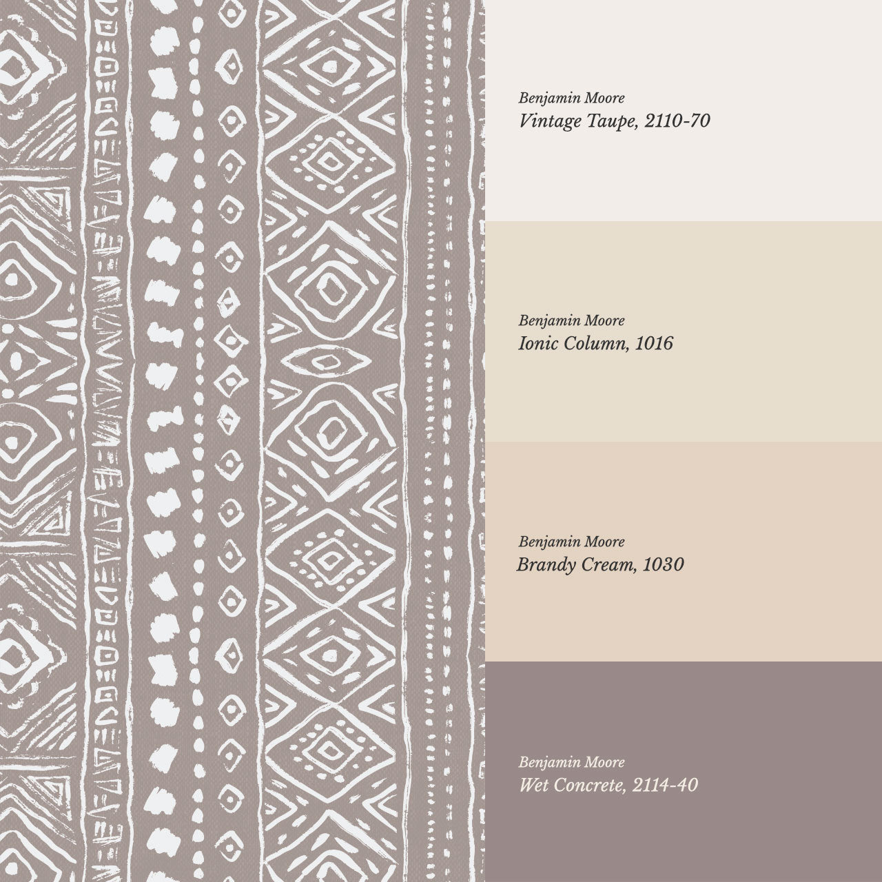 Sisa Brushstroke Cocoa Geometric Wallpaper