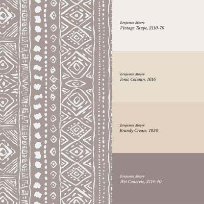 Sisa Brushstroke Cocoa Geometric Wallpaper