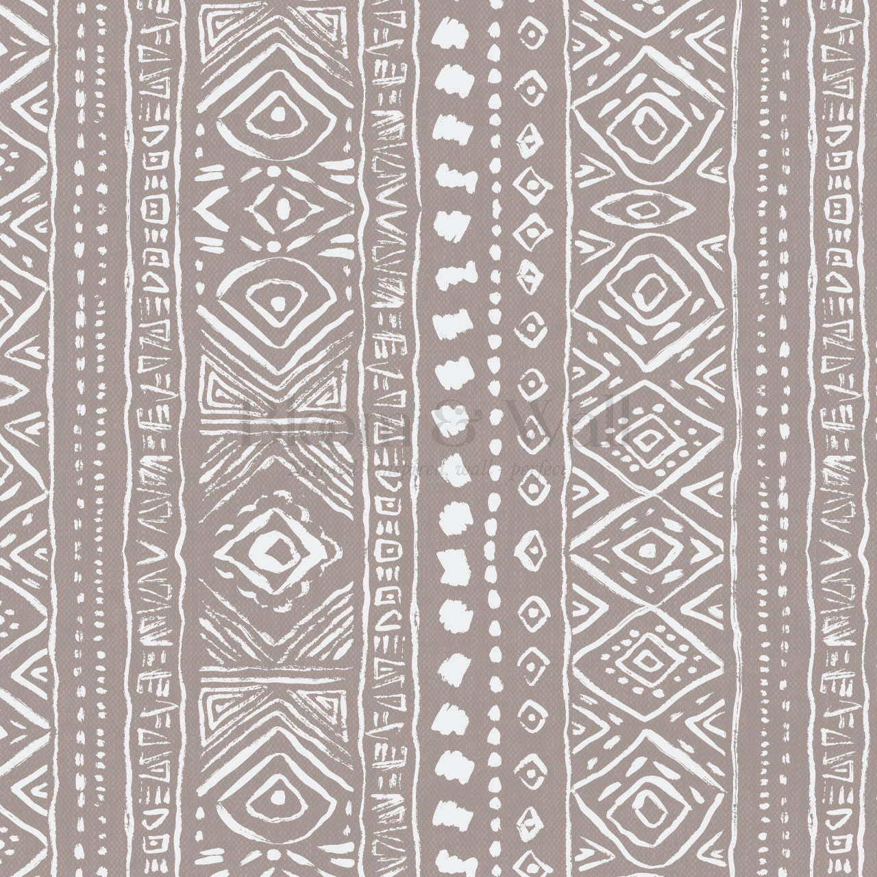 Sisa Brushstroke Cocoa Geometric Wallpaper