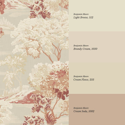 Skylar Antique Tapestry Cream Sepia Wallpaper