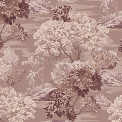 Skylar Antique Tapestry Mauve Wallpaper