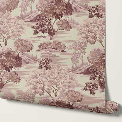 Skylar Antique Tapestry Rose Dust Wallpaper