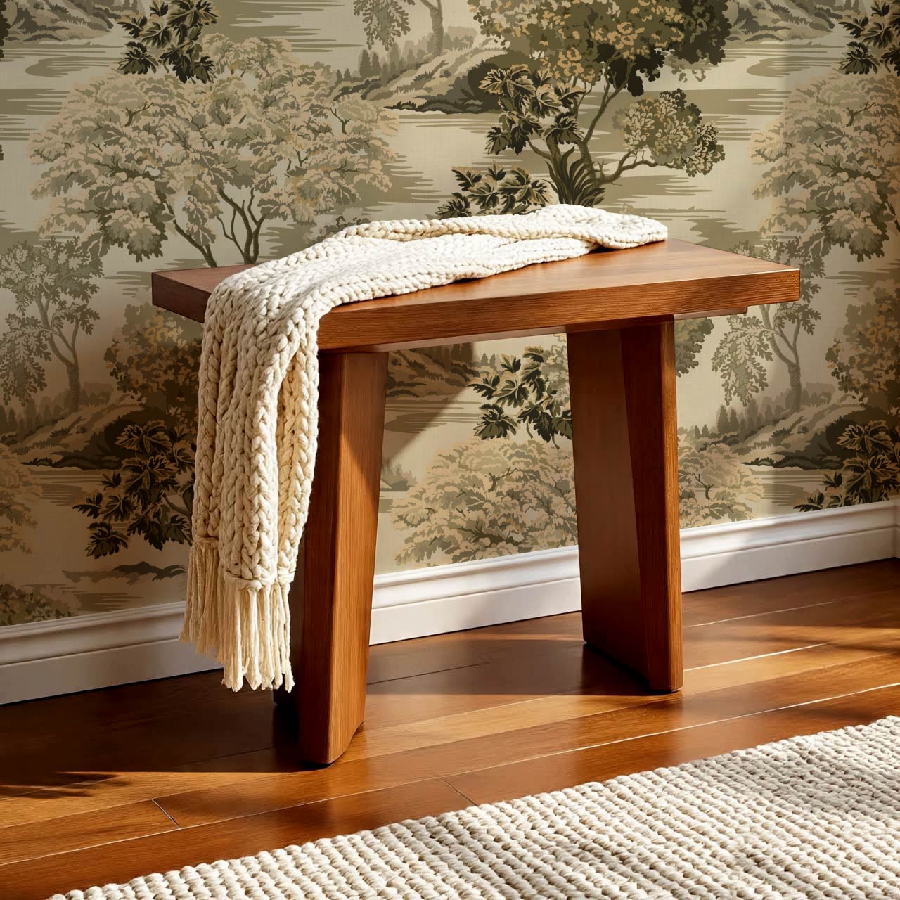 Skylar Antique Tapestry Olive Wallpaper