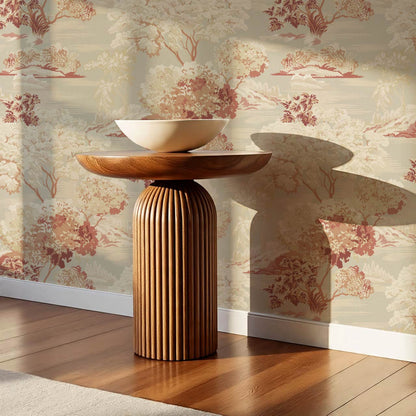 Skylar Antique Tapestry Cream Sepia Wallpaper