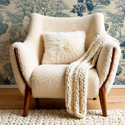 Skylar Antique Tapestry Blue Slate Wallpaper