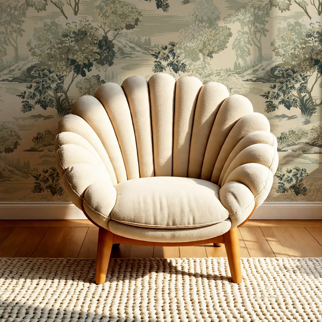 Skylar Antique Tapestry Faded Sage Wallpaper