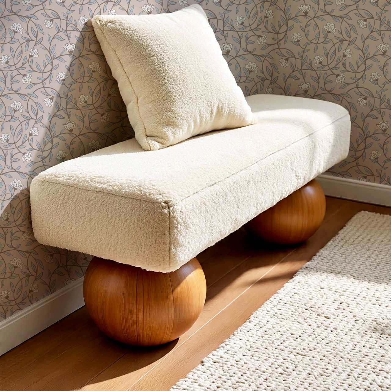 Skylar Blooming Vines Mauve Sky Wallpaper