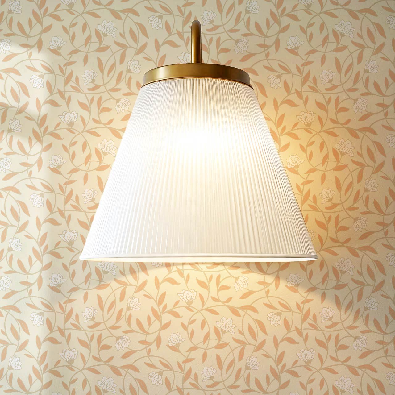 Skylar Blooming Vines Butter Wallpaper