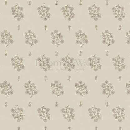 Sloane Inked Flora Neutral Wallpaper