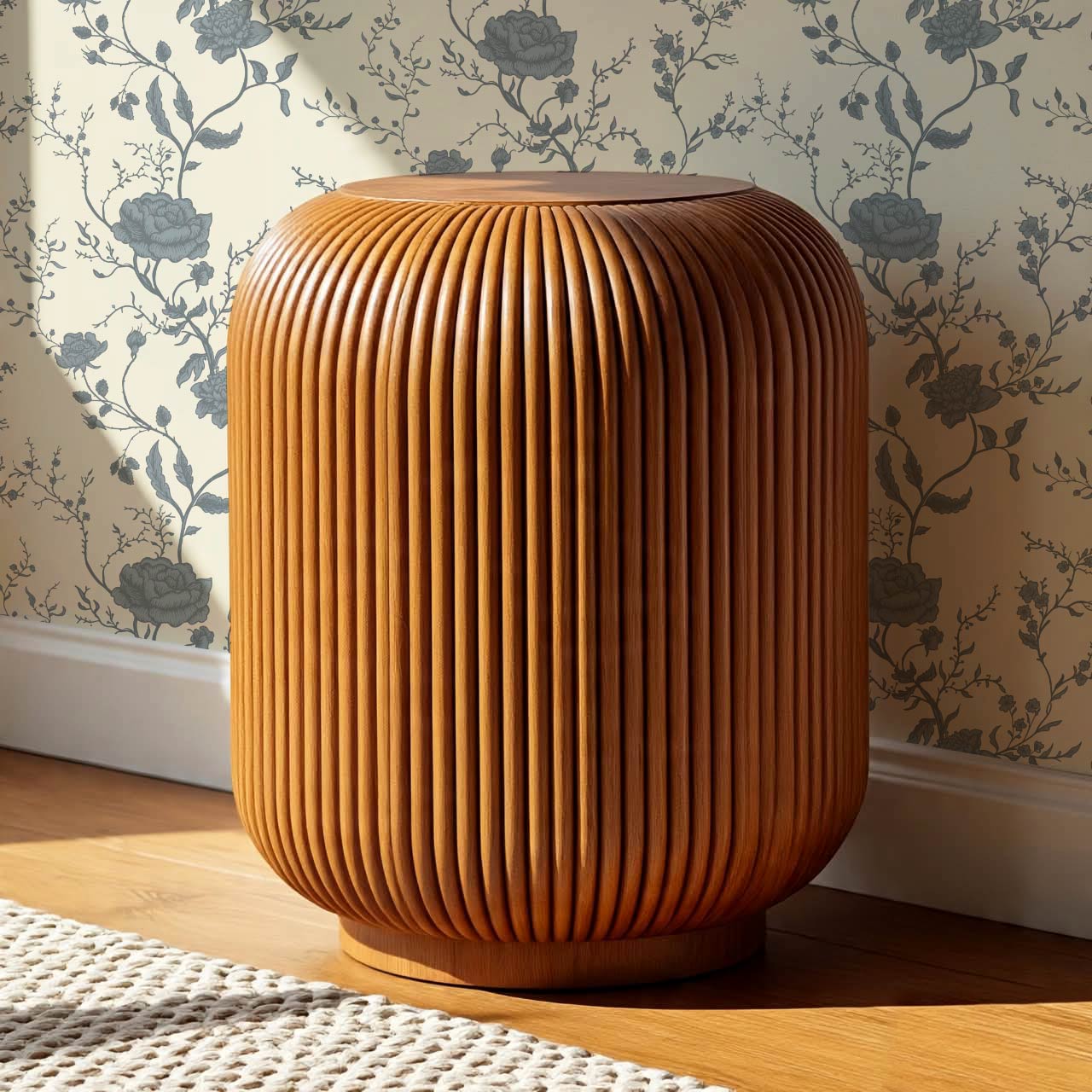 Sofia Blossom & Vine Manor Blue Wallpaper