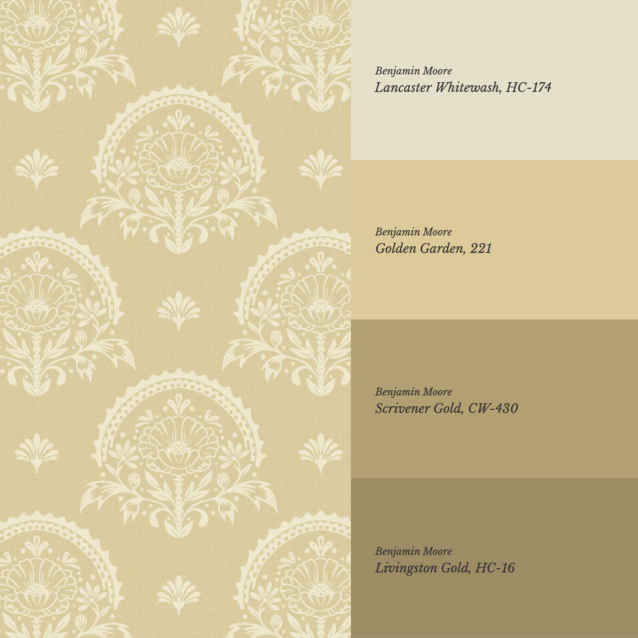 Solana Blooms Soft Mustard Wallpaper