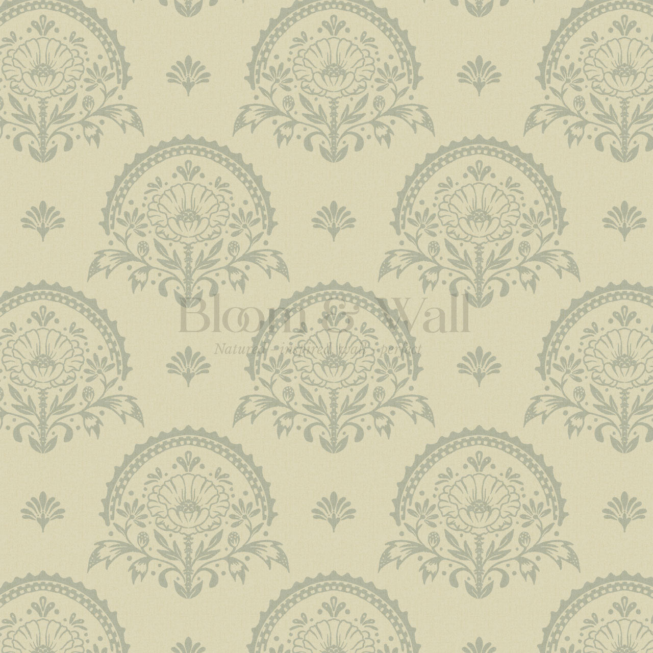 Solana Blooms Olive Wallpaper