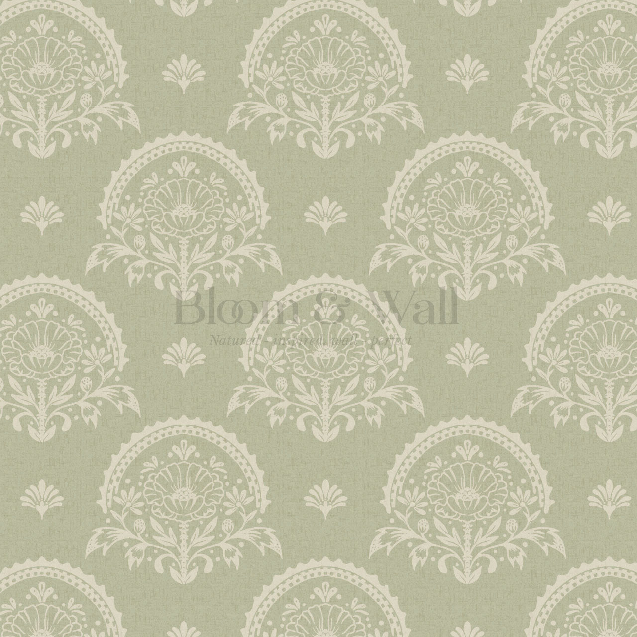 Solana Blooms Green Wallpaper