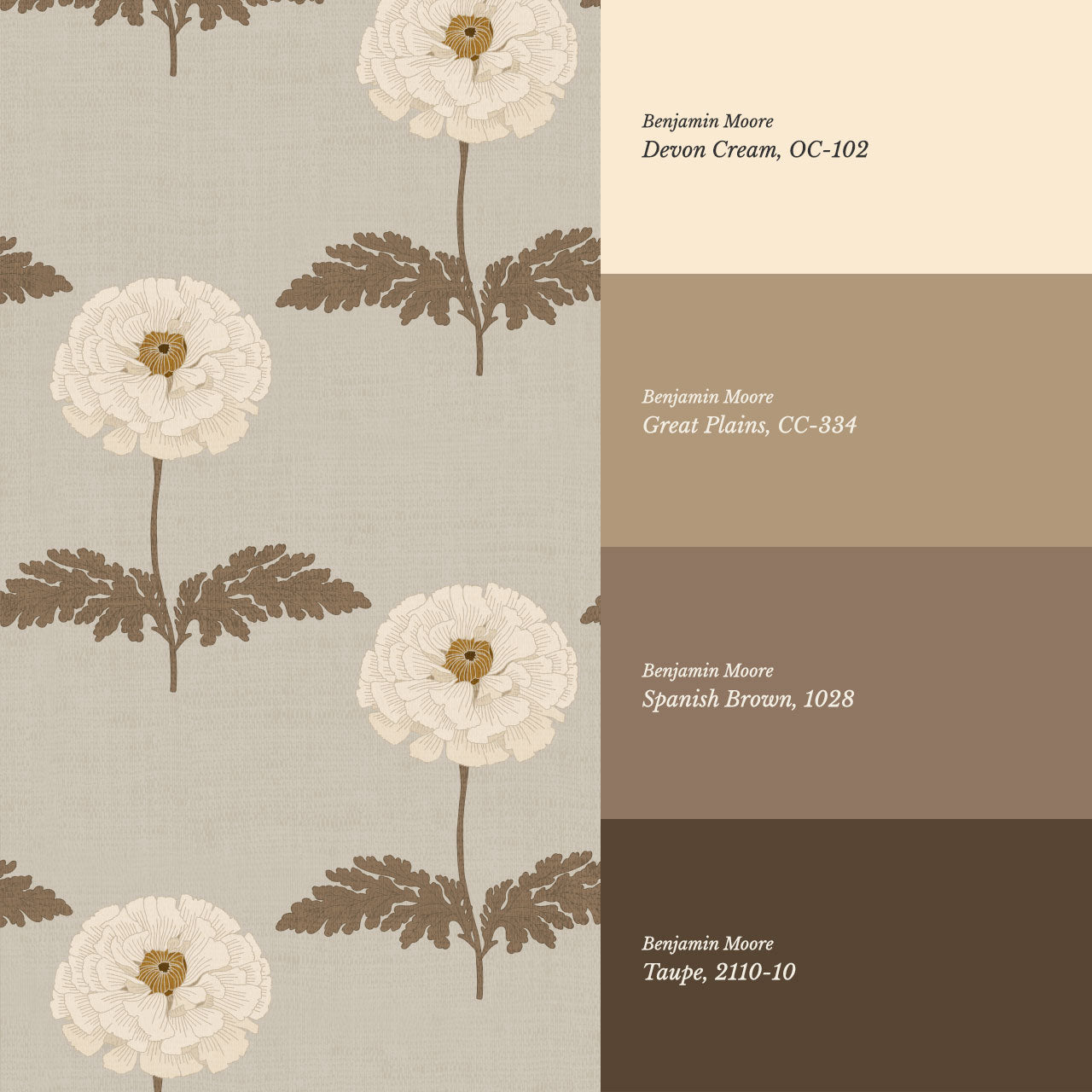 Solene Almond Marigolds Wallpaper