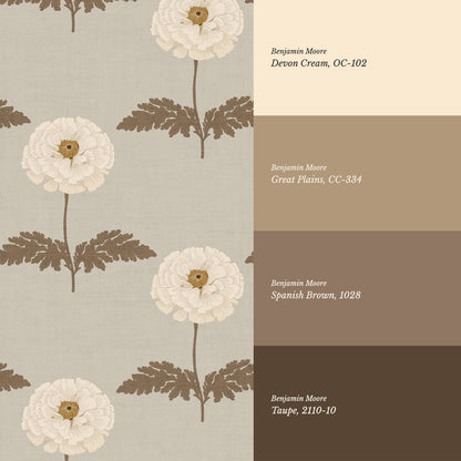 Solene Almond Marigolds Wallpaper