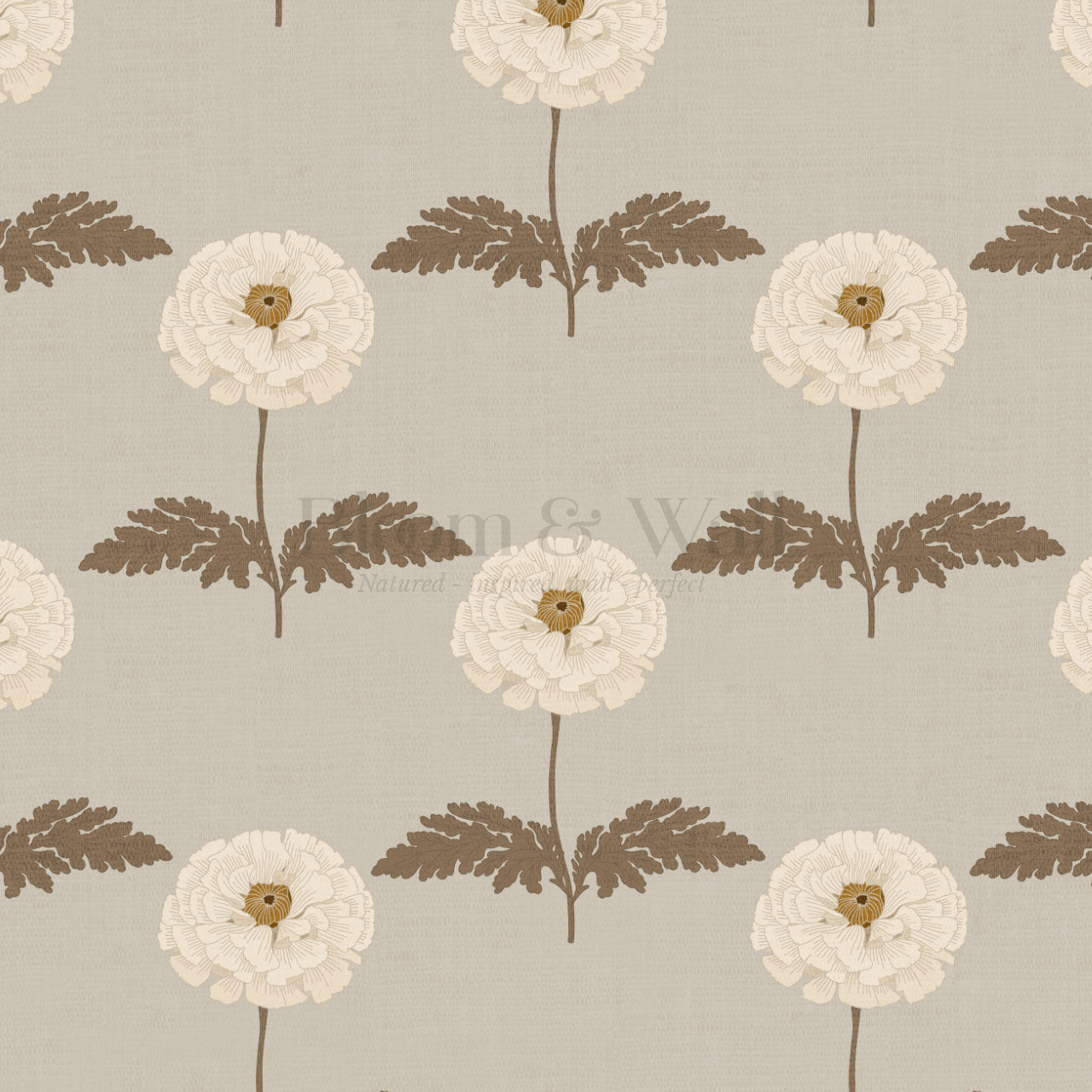 Solene Almond Marigolds Wallpaper
