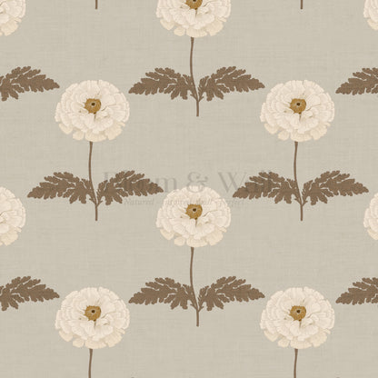 Solene Almond Marigolds Wallpaper
