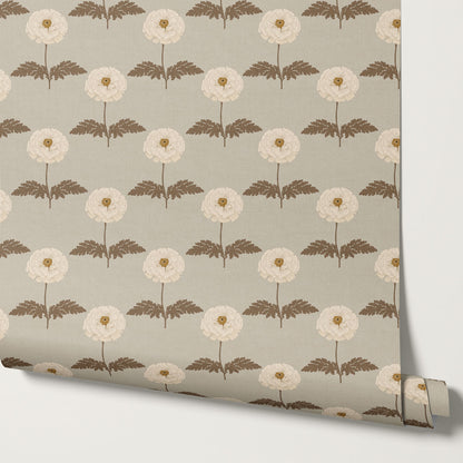 Solene Almond Marigolds Wallpaper