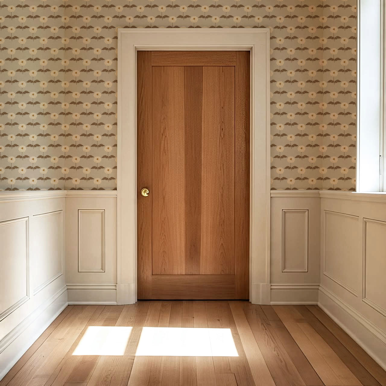 Solene Almond Marigolds Wallpaper