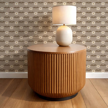 Solene Taupe Marigolds Wallpaper