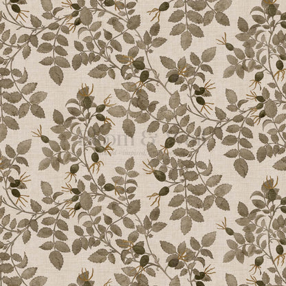 Sonia Wild Rose Trail Taupe Stone Dry Moss Wallpaper